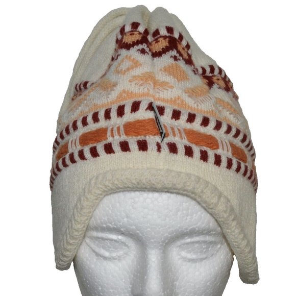AKAZ ONE SIZE WOOL BLEND KNIT BEANIE HAT - Picture 3 of 7